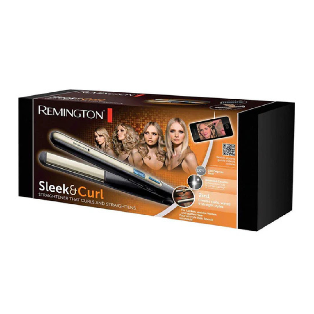 REMINGTON S6500 HAIR STRAIGHTENER SLEEK & CURL